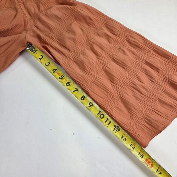 Elizabeth and James Off The Shoulder Boho Oversize Rust Orange Blouse Size M - Picture 4 of 9